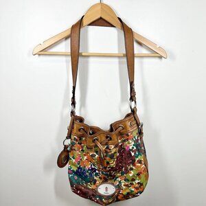 Fossil Canvas/Leather bag